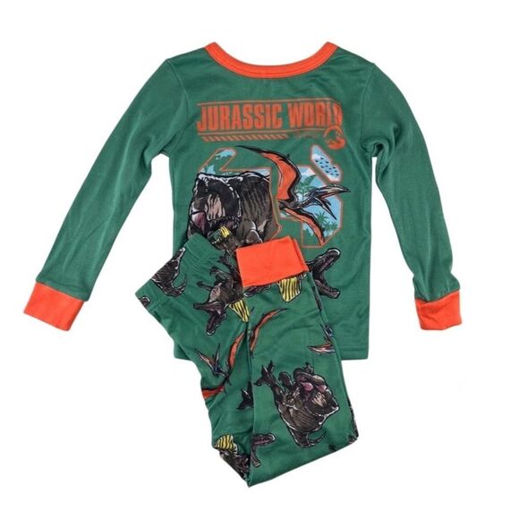 Toddler Spiderman & Jurassic World Long Sleeve Pajama Set 2-Pack Size 6 - Picture 2 of 11